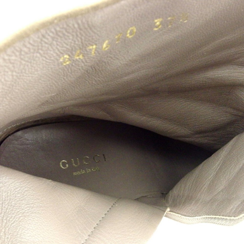Authenticity guaranteed USED GUCCI boots short gray gray suede - Picture 8 of 8